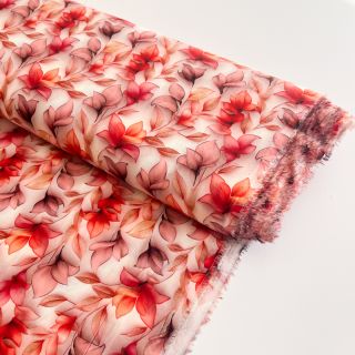 Viscoză RAYON POPLIN Leafs design C digital print