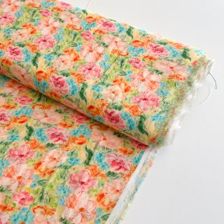 Viscoză RAYON POPLIN Dreamy flowers design E digital print
