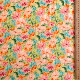 Viscoză RAYON POPLIN Dreamy flowers design E digital print
