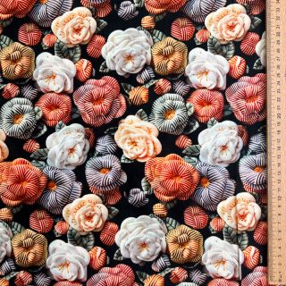 Viscoză RAYON POPLIN Knitted design F digital print