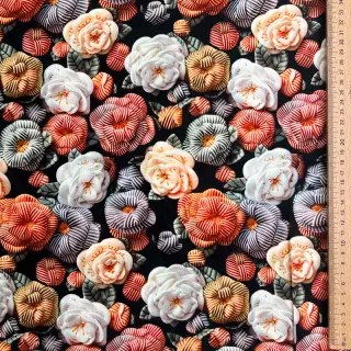 Viscoză RAYON POPLIN Knitted design F digital print