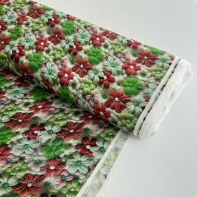 Viscoză RAYON POPLIN Knitted design E digital print