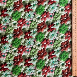 Viscoză RAYON POPLIN Knitted design E digital print
