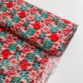 Viscoză RAYON POPLIN Knitted design D digital print