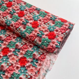 Viscoză RAYON POPLIN Knitted design D digital print