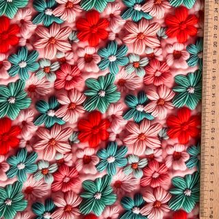 Viscoză RAYON POPLIN Knitted design D digital print