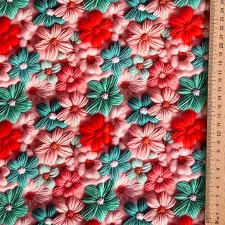Viscoză RAYON POPLIN Knitted design D digital print