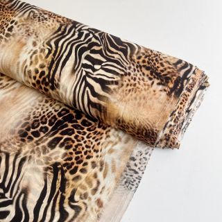 Viscoză RAYON POPLIN Jungle design C digital print