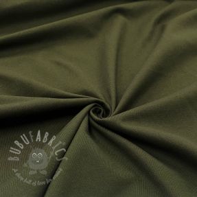 Tricot din bumbac camo green