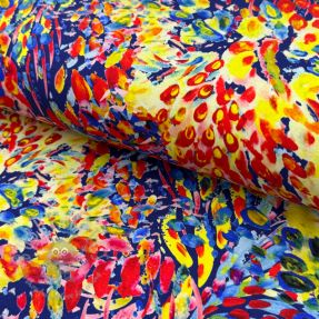 Tricot VISCOSE LYCRA HEAVY Watercolor Abstract design A digital print