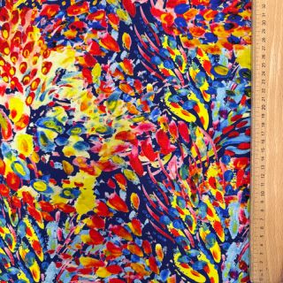 Tricot VISCOSE LYCRA HEAVY Watercolor Abstract design A digital print