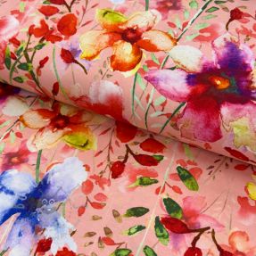 Tricot VISCOSE LYCRA HEAVY Summer flowers design C digital print