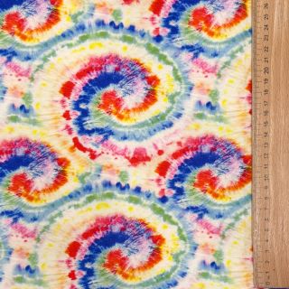 Tricot VISCOSE LYCRA HEAVY Tie dye design A digital print