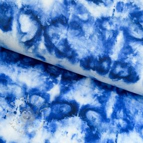 Tricot VISCOSE LYCRA HEAVY Indigo design A digital print