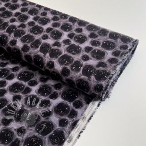 Viscoză RAYON POPLIN Black holes design D digital print