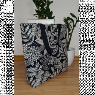 Țesătură decorativă jacquard Valerian allover noir