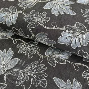 Țesătură din bumbac JEANS EMBROIDERY Lisa design D