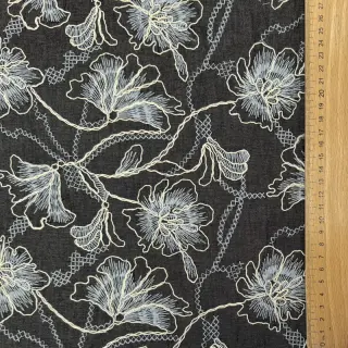 Țesătură din bumbac JEANS EMBROIDERY Lisa design C