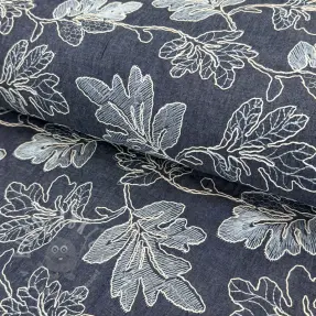 Țesătură din bumbac JEANS EMBROIDERY Lisa design B