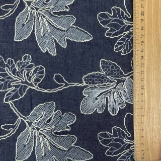 Țesătură din bumbac JEANS EMBROIDERY Lisa design B
