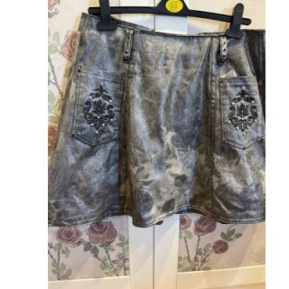 JEANS FOIL TIE DYE black