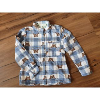 Țesătură din bumbac FLANNEL Bear check jeans