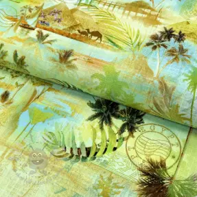 Viscoză cu in Egypt design A digital print