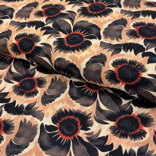 Viscoză cu in Sunlower design B digital print