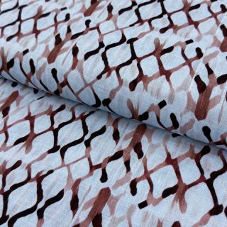 Viscoză cu in Ivy Diamonds design A digital print
