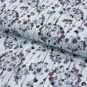 Viscoză cu in Agapanthus design B digital print