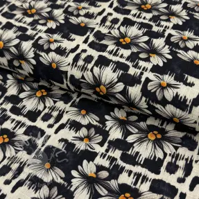 Viscoză cu in Daisy design A digital print