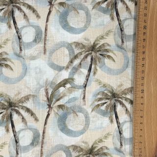 Viscoză cu in Palm tree digital print
