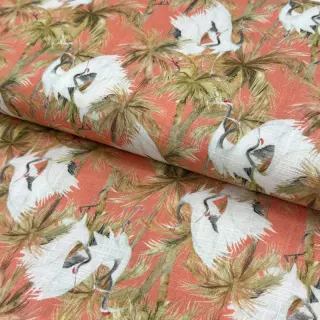 Viscoză cu in Crane bird design B digital print