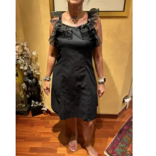Poplin din bumbac black