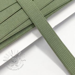 Elastic plat 15 mm dark old green