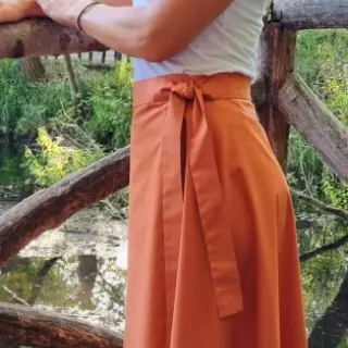 Poplin din bumbac rust