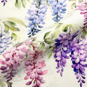 Țesătură decorativă Serene Wisteria Charm digital print
