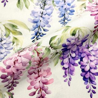 Țesătură decorativă Serene Wisteria Charm digital print