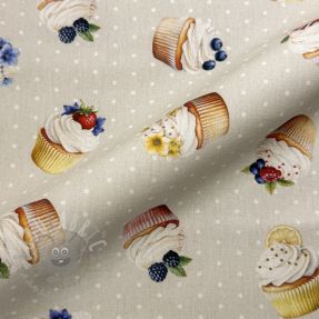 Țesătură decorativă Cupcake Bake Off digital print