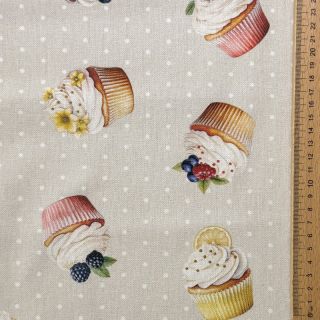 Țesătură decorativă Cupcake Bake Off digital print