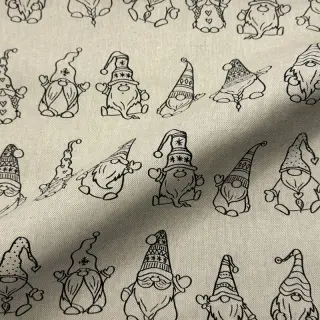 Țesătură decorativă Linenlook premium Tomte Jolly Line
