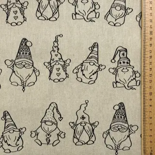 Țesătură decorativă Linenlook premium Tomte Jolly Line