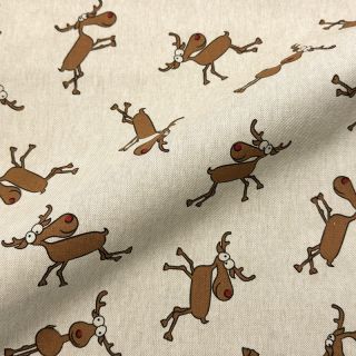 Țesătură decorativă Linenlook premium Moose Funny Comic