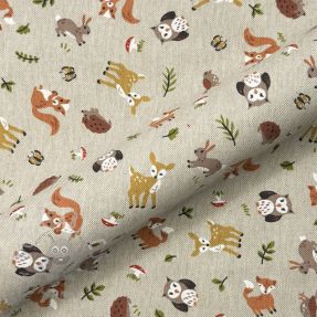 Țesătură decorativă Linenlook premium Forest Friend Animal