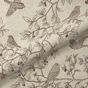 Țesătură decorativă Linenlook premium Branch Bird Song