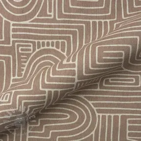 Țesătură decorativă Linenlook premium Curve Maze Line
