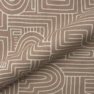 Țesătură decorativă Linenlook premium Curve Maze Line