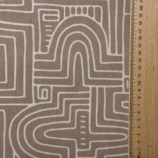 Țesătură decorativă Linenlook premium Curve Maze Line