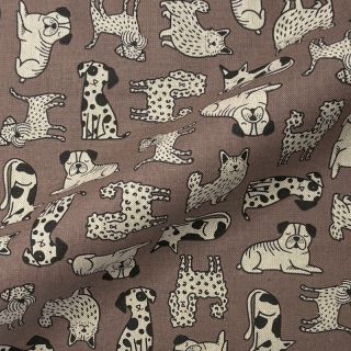 Țesătură decorativă Linenlook premium Dog Wildlife Art
