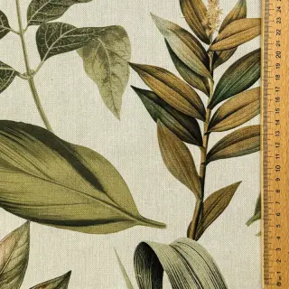Țesătură decorativă premium Linenlook Botanic Bold Leaf digital print